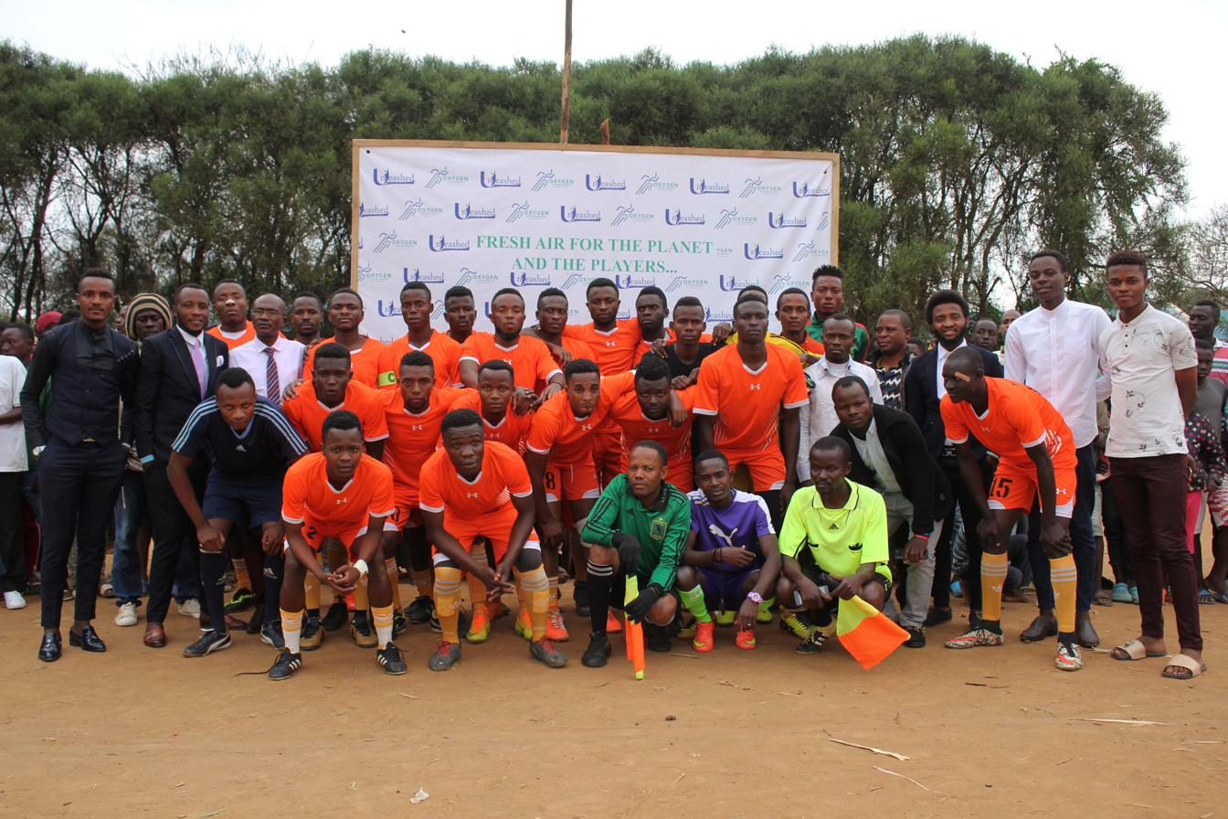 The Fount Tournament squad on the pitch